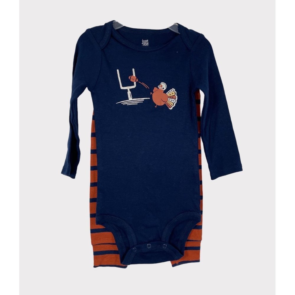 Boys Shirt Long Sleeve Turkey Day Outfit 12 months.